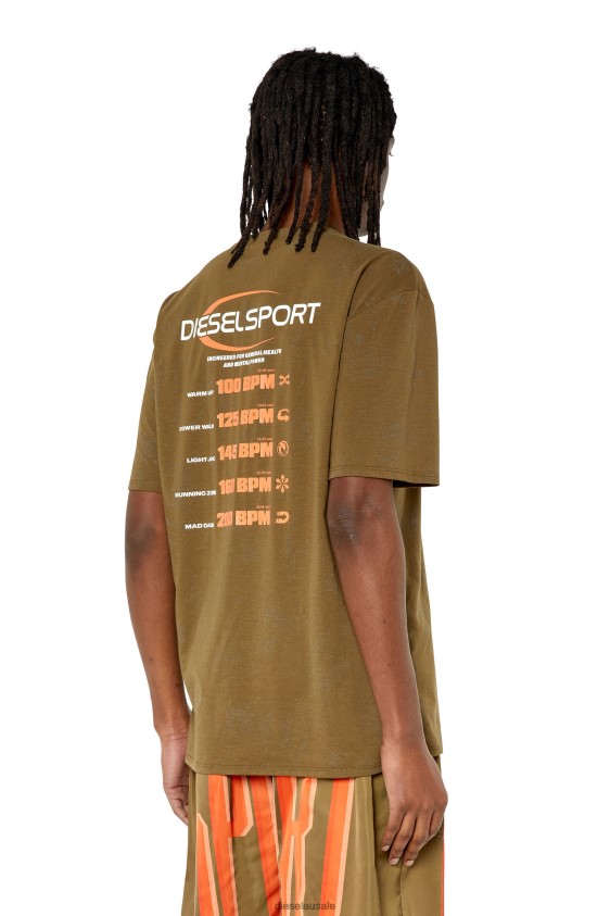 Diesel amtee-duncan-ht16 Apparel Brown Men 2XT44N214
