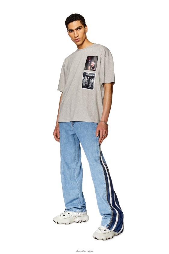 Diesel pr-t-nlabel-23 Apparel Grey Men 2XT44N251