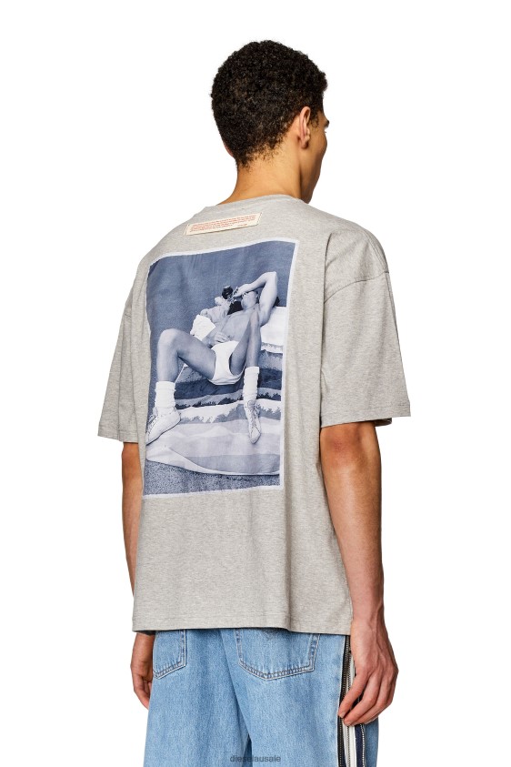 Diesel pr-t-nlabel-23 Apparel Grey Men 2XT44N251