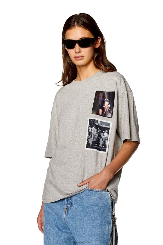 Diesel pr-t-nlabel-23 Apparel Grey Men 2XT44N251