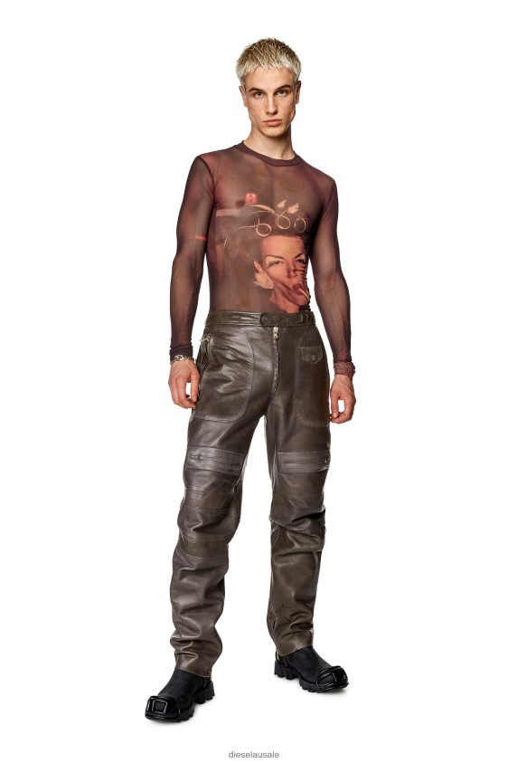 Diesel pr-t-sielar-long Apparel Violet Men 2XT44N254