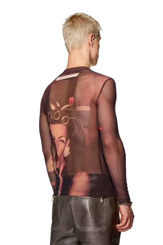 Diesel pr-t-sielar-long Apparel Violet Men 2XT44N254