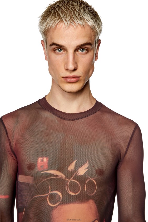 Diesel pr-t-sielar-long Apparel Violet Men 2XT44N254