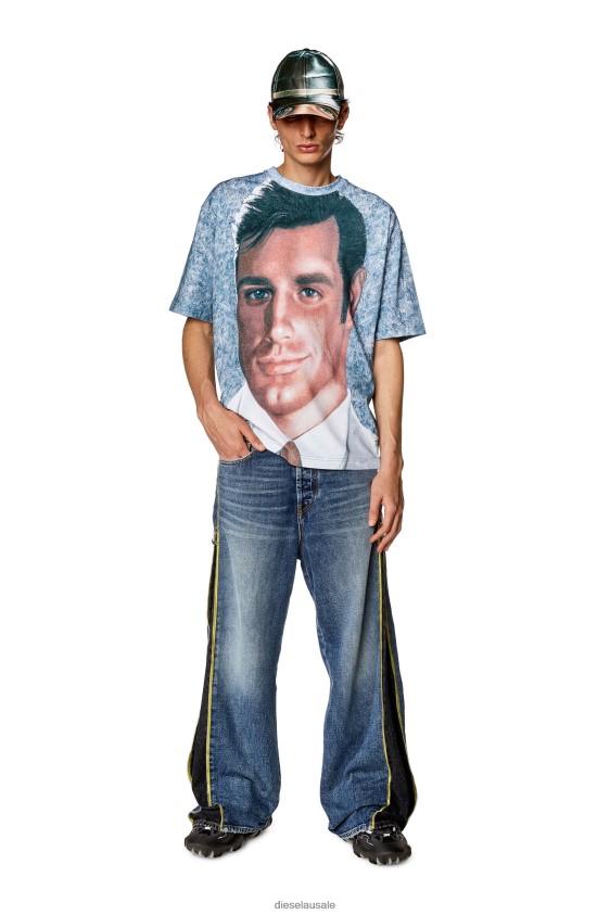Diesel pr-t-wash-23 Apparel Azure Men 2XT44N246