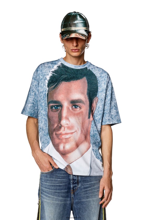Diesel pr-t-wash-23 Apparel Azure Men 2XT44N246