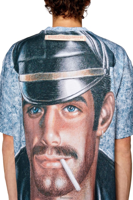 Diesel pr-t-wash-23 Apparel Azure Men 2XT44N246