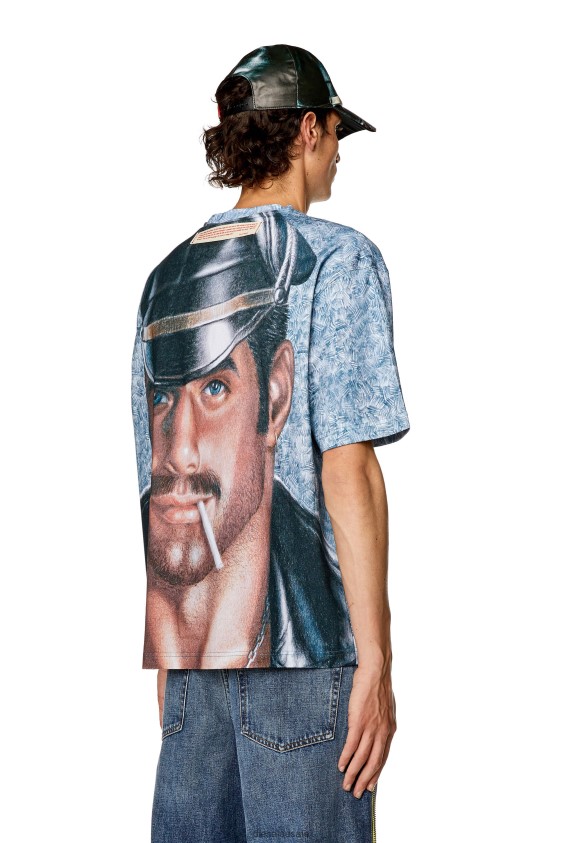 Diesel pr-t-wash-23 Apparel Azure Men 2XT44N246