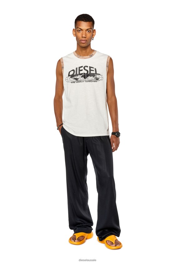 Diesel t-bisco-l1 Apparel White Men 2XT44N283