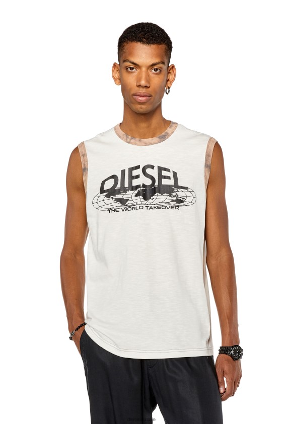 Diesel t-bisco-l1 Apparel White Men 2XT44N283