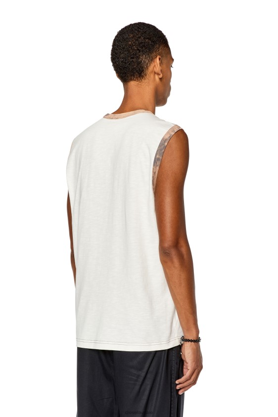 Diesel t-bisco-l1 Apparel White Men 2XT44N283