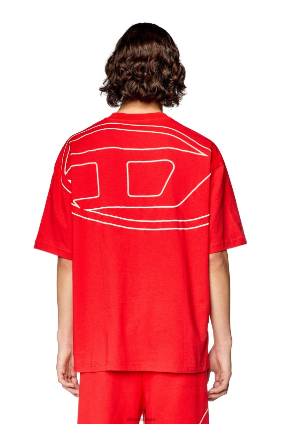 Diesel t-boggy-megoval Apparel Red Men 2XT44N192