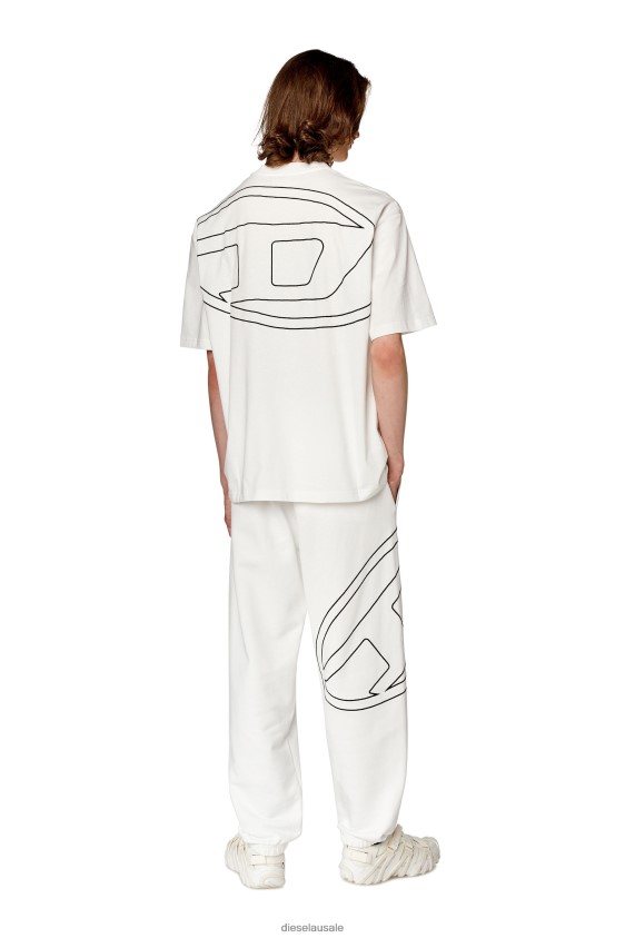 Diesel t-boggy-megoval-d Apparel White Men 2XT44N257