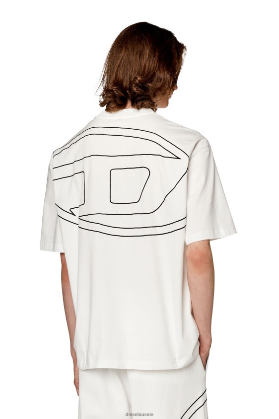Diesel t-boggy-megoval-d Apparel White Men 2XT44N257
