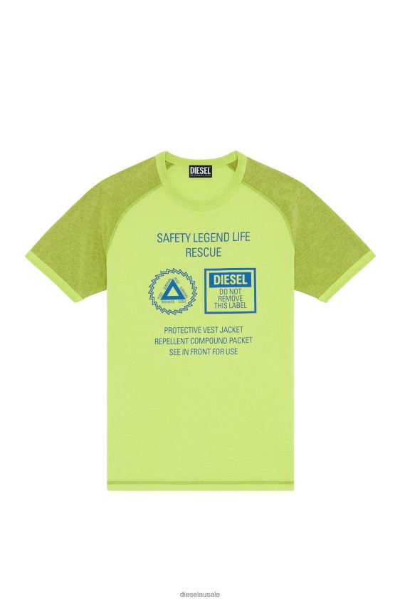 Diesel t-dieglan Apparel Green Fluo Men 2XT44N203