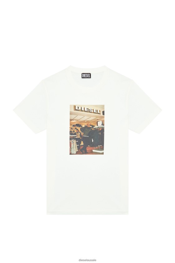 Diesel t-diegor-g8 Apparel White Men 2XT44N175