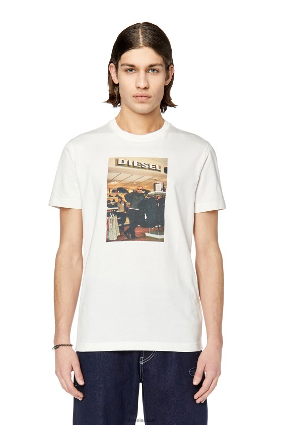 Diesel t-diegor-g8 Apparel White Men 2XT44N175