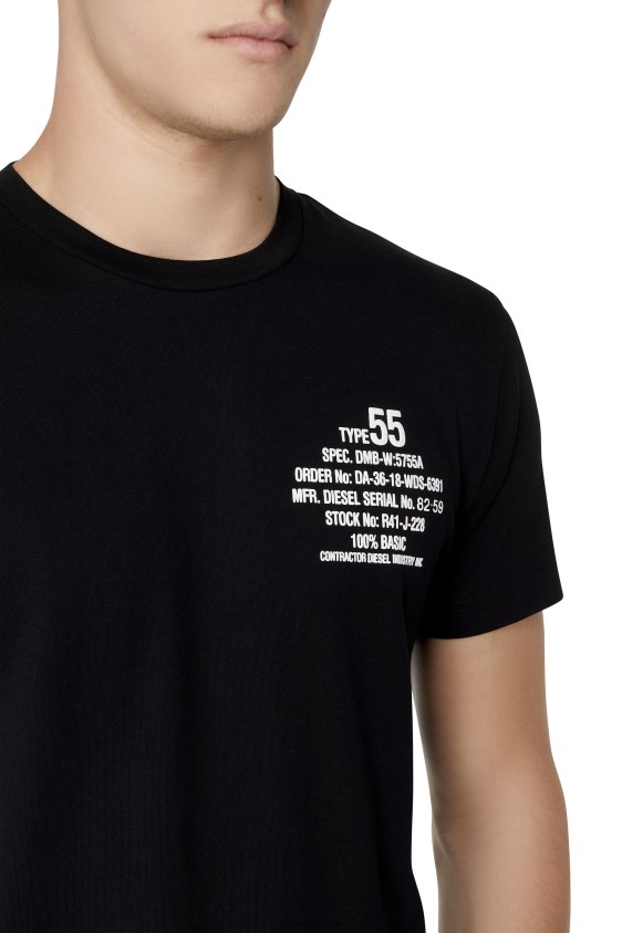 Diesel t-diegor-k51 Apparel Black Men 2XT44N180
