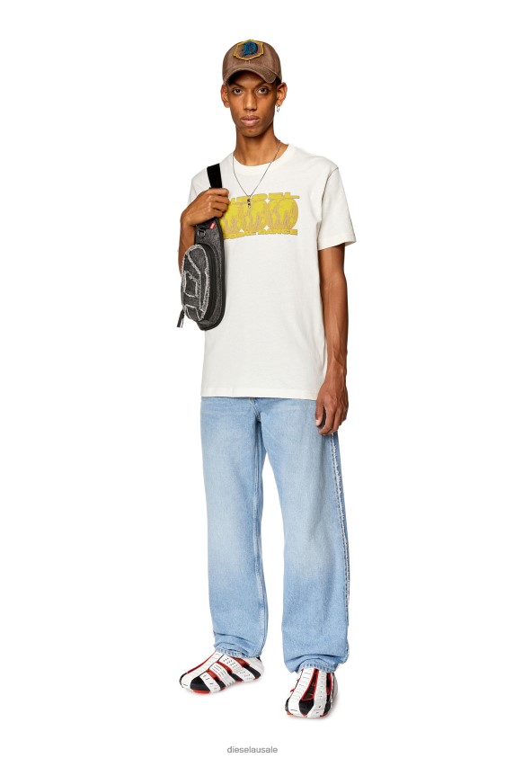 Diesel t-diegor-l10 Apparel White Men 2XT44N265