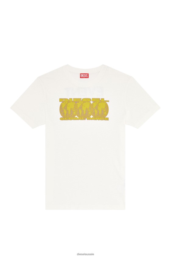 Diesel t-diegor-l10 Apparel White Men 2XT44N265
