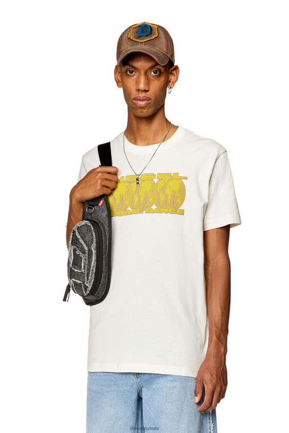Diesel t-diegor-l10 Apparel White Men 2XT44N265