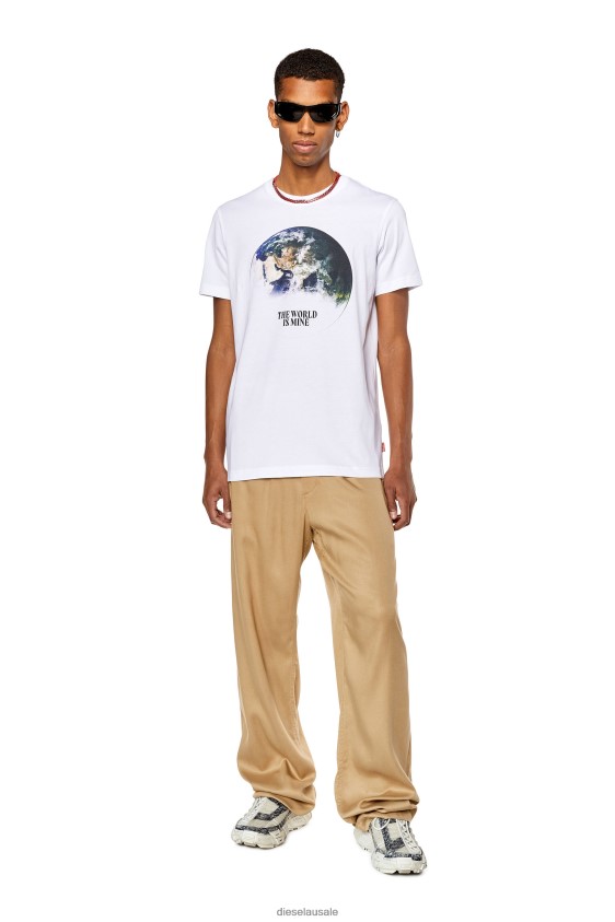 Diesel t-diegor-l4 Apparel White Men 2XT44N243