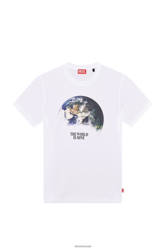 Diesel t-diegor-l4 Apparel White Men 2XT44N243