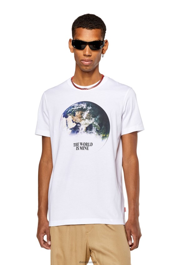Diesel t-diegor-l4 Apparel White Men 2XT44N243