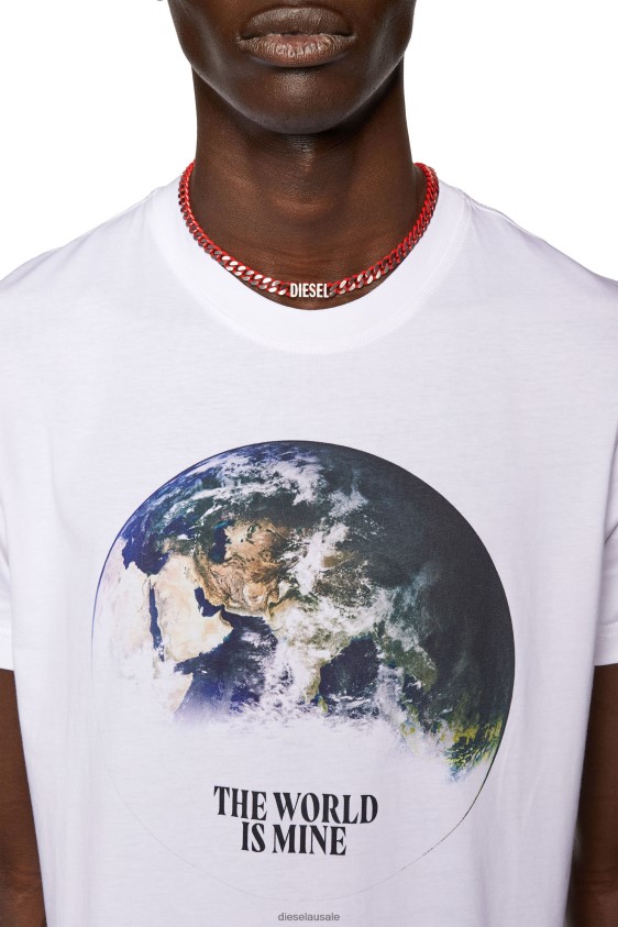 Diesel t-diegor-l4 Apparel White Men 2XT44N243