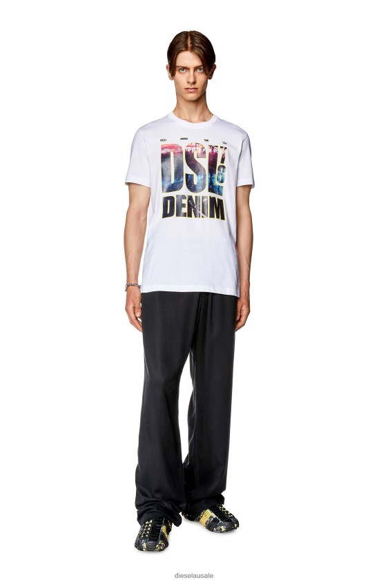 Diesel t-diegor-l7 Apparel White Men 2XT44N260