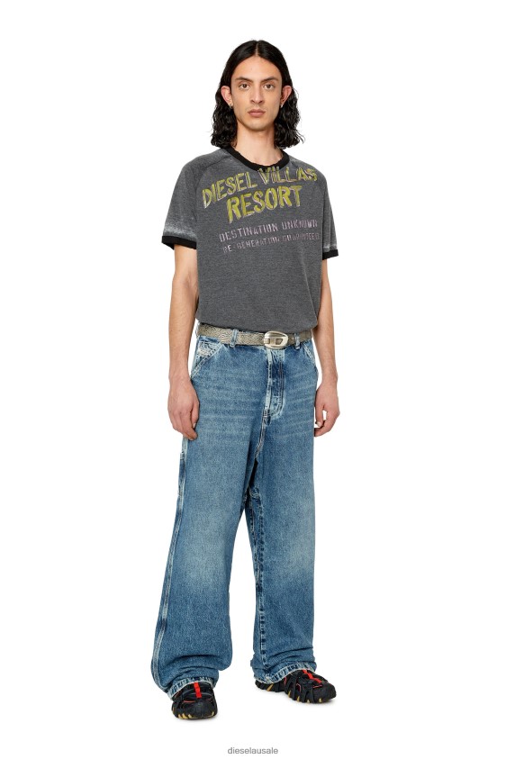 Diesel t-dielan Apparel Grey Men 2XT44N224