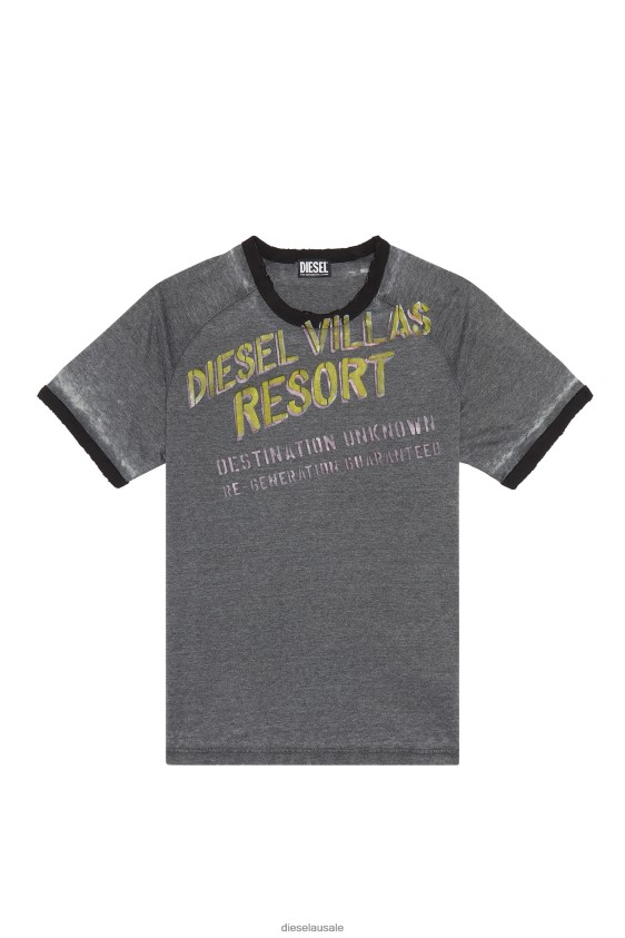 Diesel t-dielan Apparel Grey Men 2XT44N224