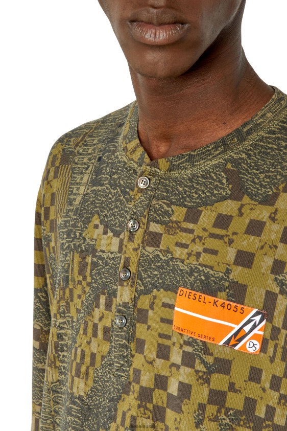 Diesel t-juser-g1 Apparel Military Green Men 2XT44N218