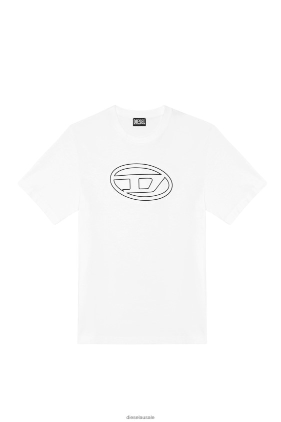 Diesel t-just-bigoval Apparel White Men 2XT44N195