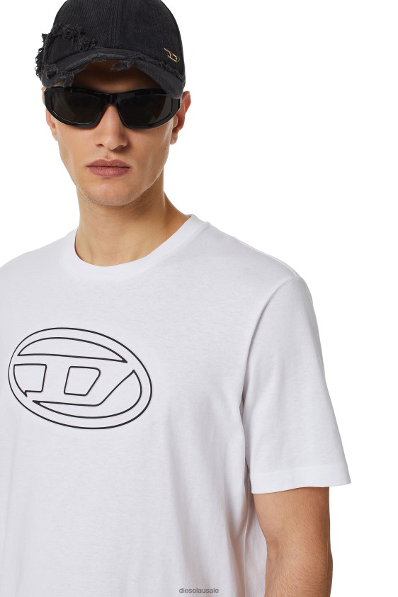 Diesel t-just-bigoval Apparel White Men 2XT44N195