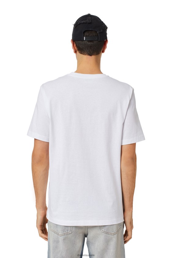 Diesel t-just-bigoval Apparel White Men 2XT44N195