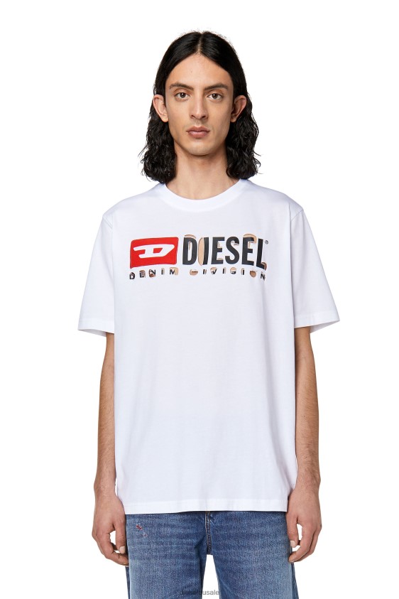 Diesel t-just-divstroyed Apparel White Men 2XT44N284