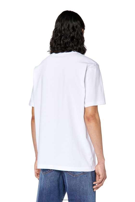Diesel t-just-divstroyed Apparel White Men 2XT44N284