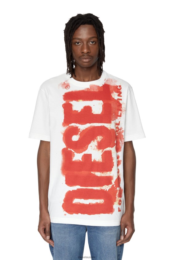 Diesel t-just-e16 Apparel White Men 2XT44N204