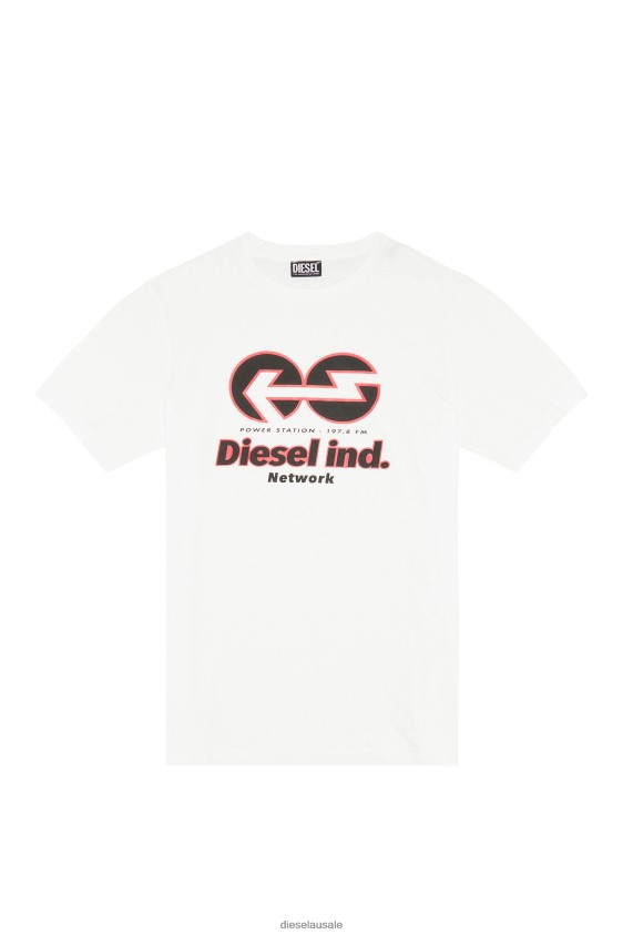Diesel t-just-e18 Apparel White Men 2XT44N200