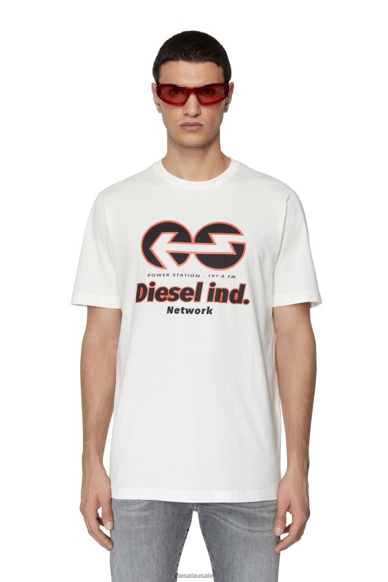 Diesel t-just-e18 Apparel White Men 2XT44N200