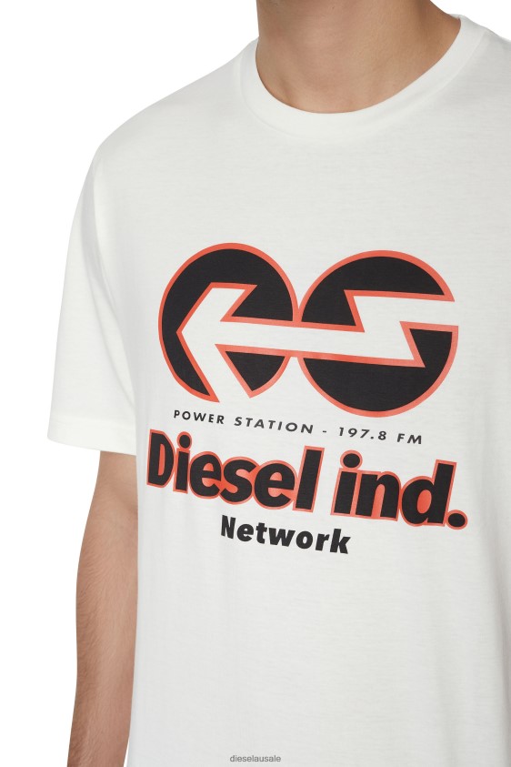 Diesel t-just-e18 Apparel White Men 2XT44N200