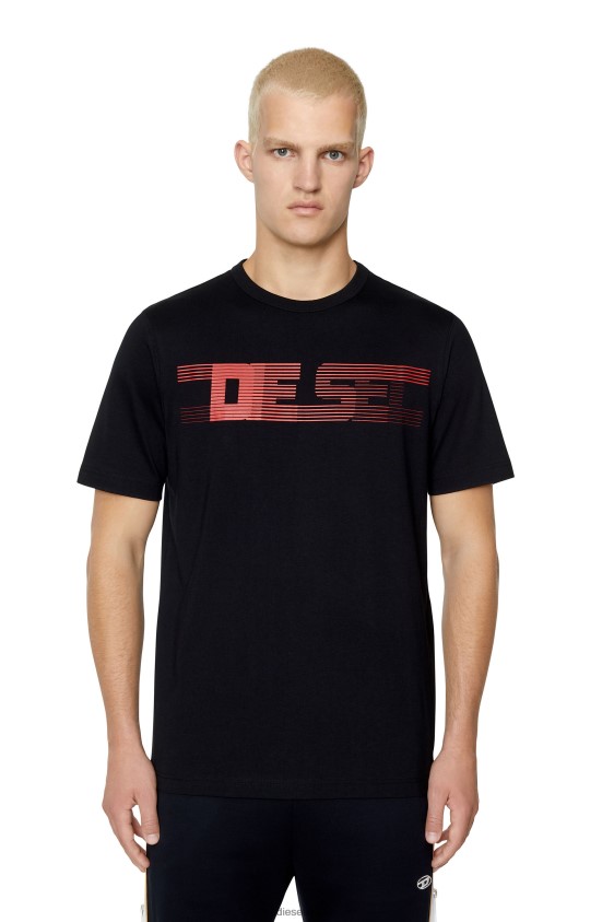 Diesel t-just-e19 Apparel Black Men 2XT44N234