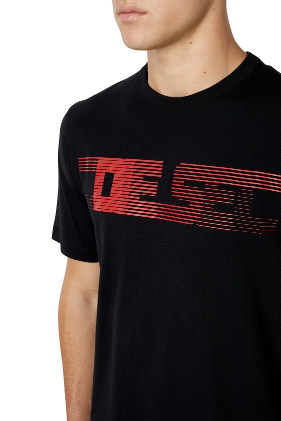 Diesel t-just-e19 Apparel Black Men 2XT44N234