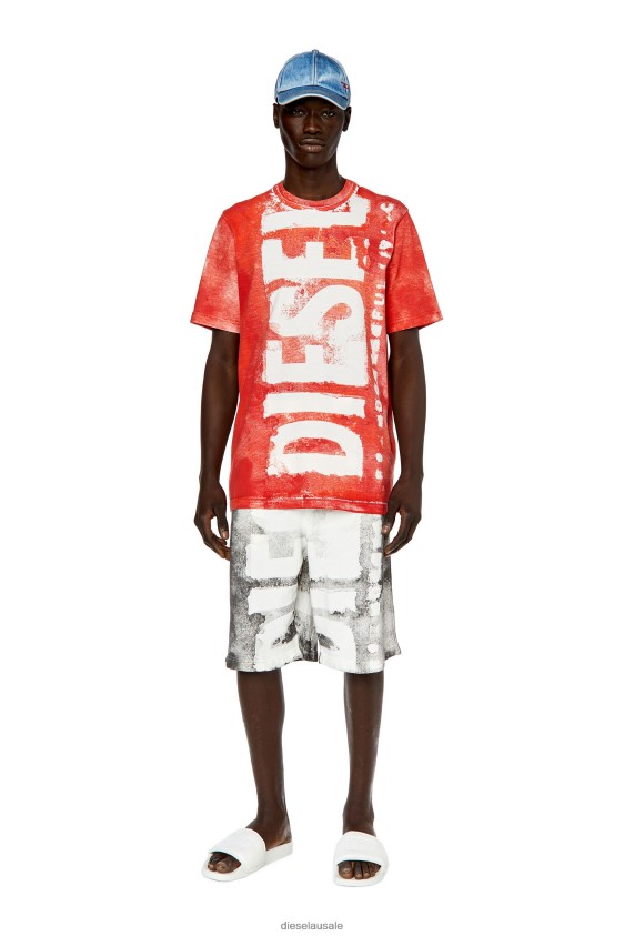 Diesel t-just-g12 Apparel Red Men 2XT44N184