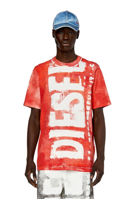 Diesel t-just-g12 Apparel Red Men 2XT44N184