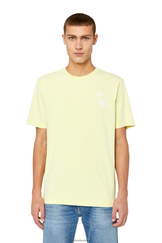 Diesel t-just-g14 Apparel Yellow Fluo Men 2XT44N219