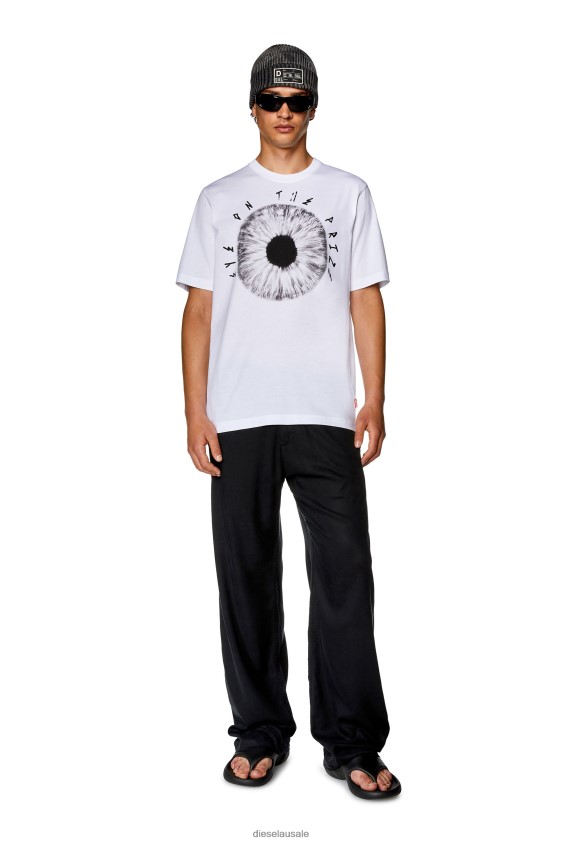 Diesel t-just-l19 Apparel White Men 2XT44N247