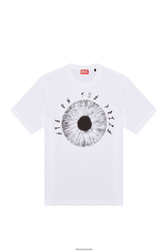Diesel t-just-l19 Apparel White Men 2XT44N247