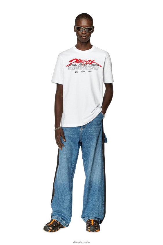Diesel t-just-l3 Apparel White Men 2XT44N240