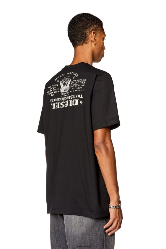 Diesel t-just-l4 Apparel Black Men 2XT44N266